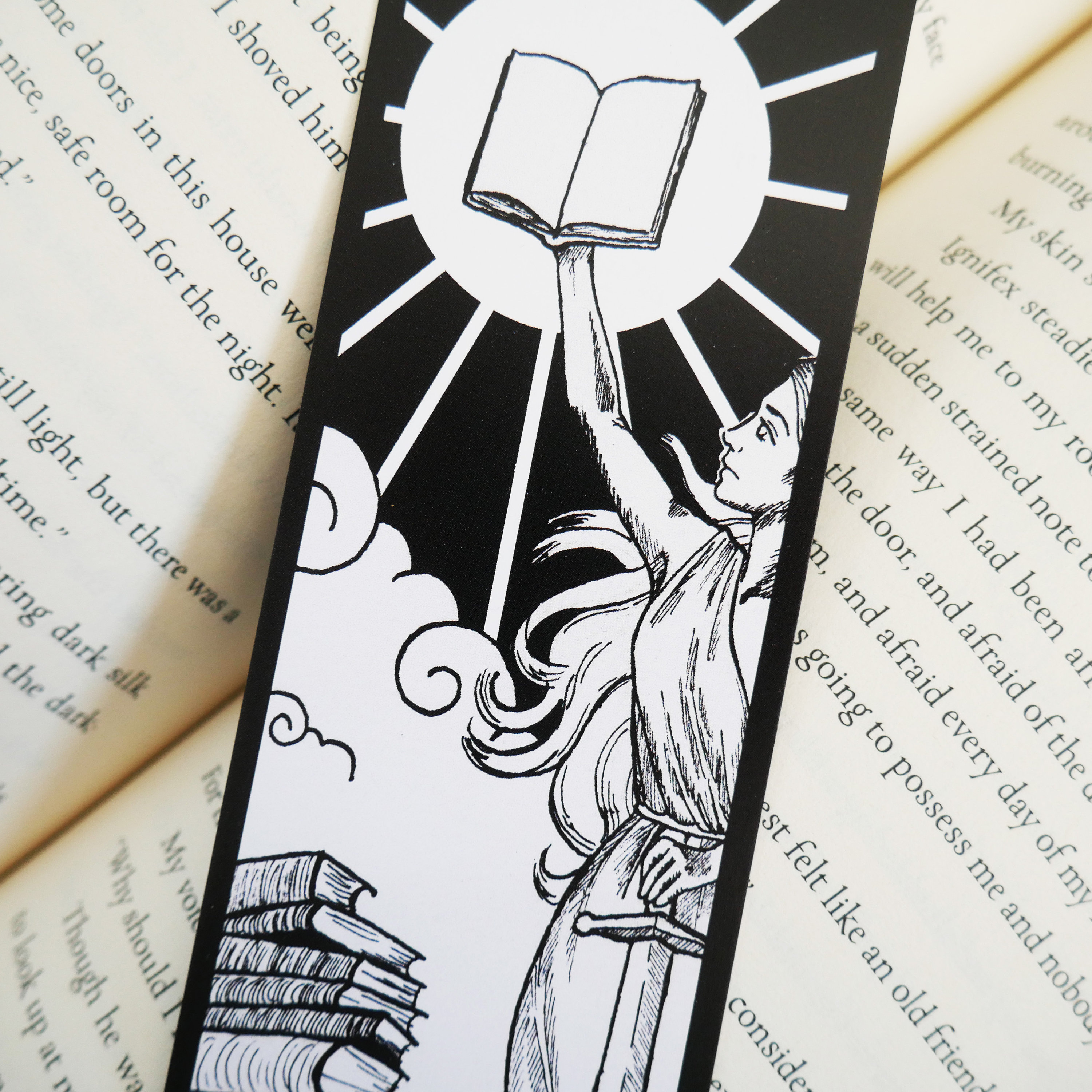 BUNDLE Set of 3 Bookmarks Magical Black and White | Etsy