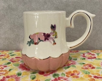 Laurie Gates Bunny Mugs trimmed with gold