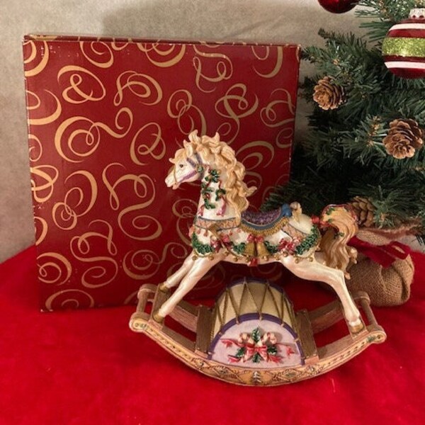 San Francisco Music Boxes-Jewel Tone Rocking Horse