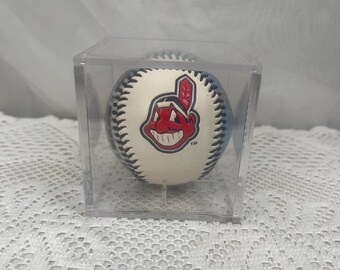 Commemorative Cleveland Indians Baseball  Jacobs Field 1995 Clear display case