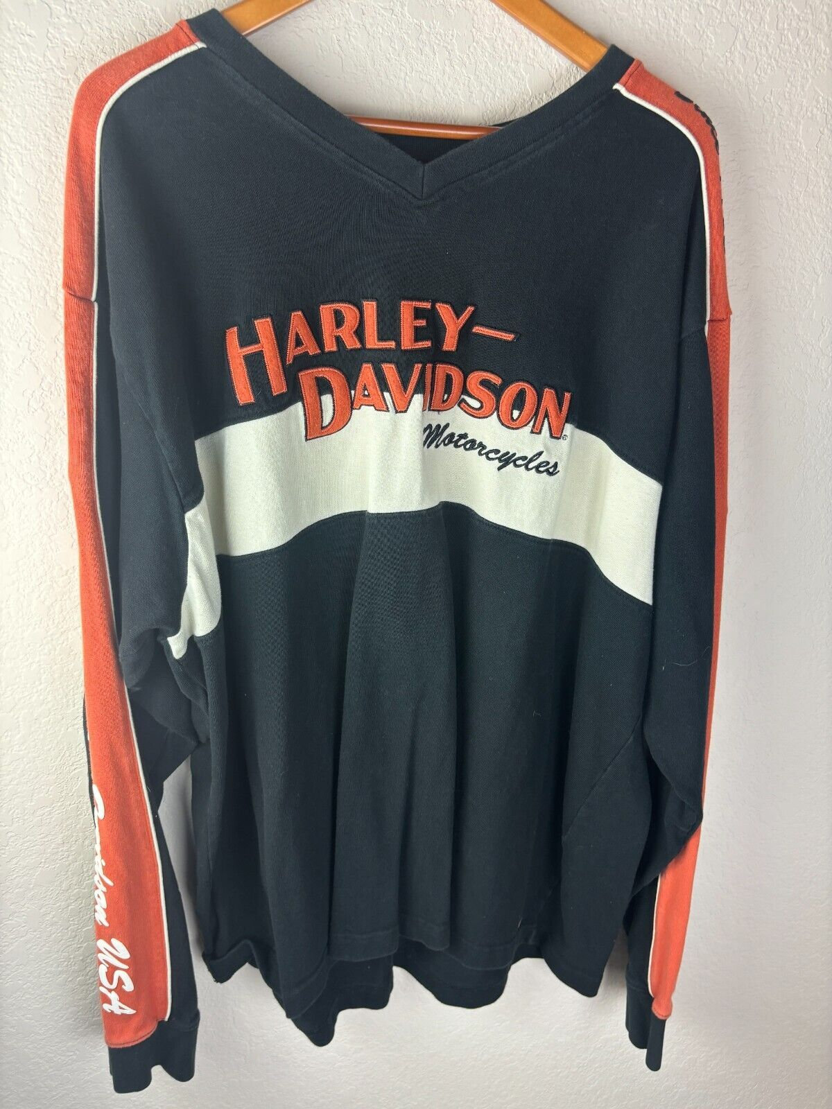 【Harley-Davidson】Vintage Jersey Tシャツ Men's Race Jersey - White/Black | Harley-Davidson USA