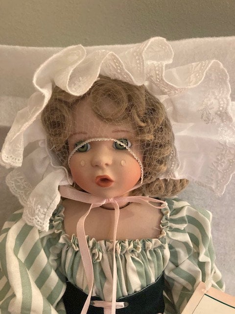 Porcelain Doll Original Bo Peep Doll Porcelain Little Bo Peep Doll NWT