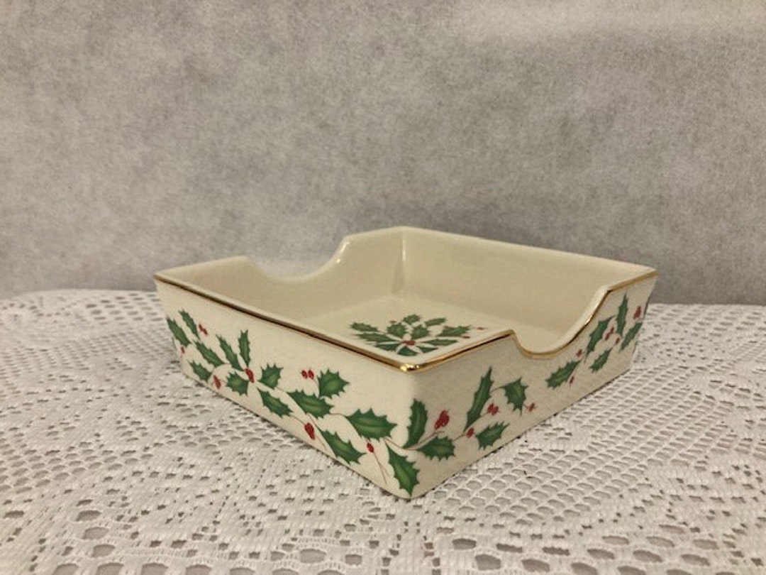 Lenox Holiday Porcelain Napkin Holder Etsy