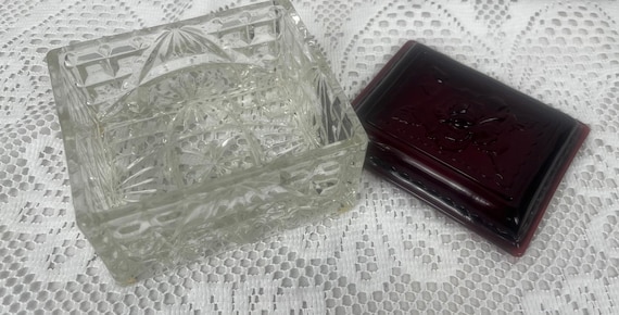 Rectangular Jewel Box with Lid Royal Ruby Collect… - image 6