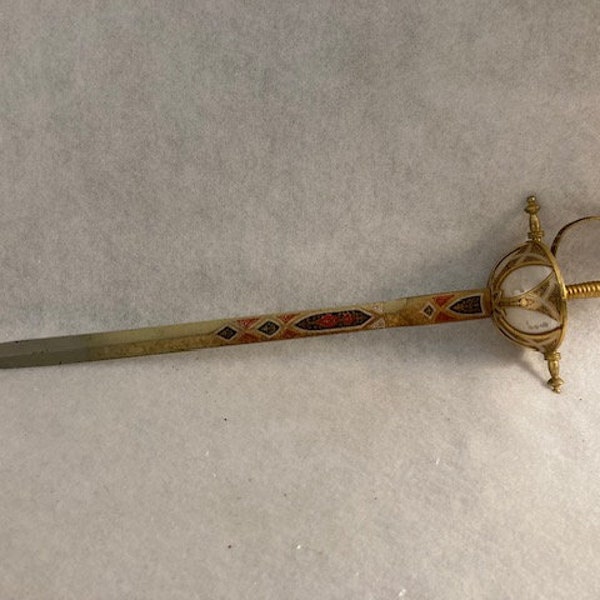 Vintage Spanish cup hilted Rapier Sword with ornate design