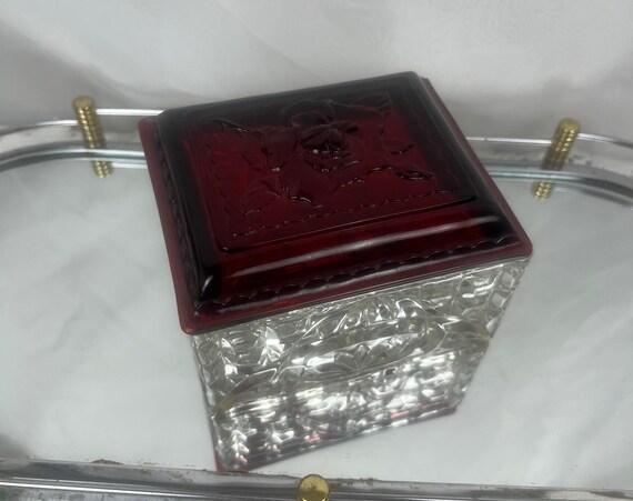 Rectangular Jewel Box with Lid Royal Ruby Collect… - image 2