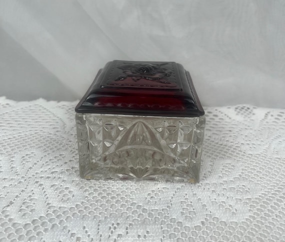 Rectangular Jewel Box with Lid Royal Ruby Collect… - image 3