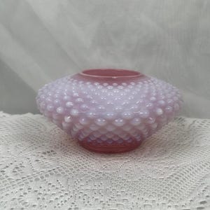 Rosebowl 3&quot; onglerie canneberge française (opalescent) par Fenton