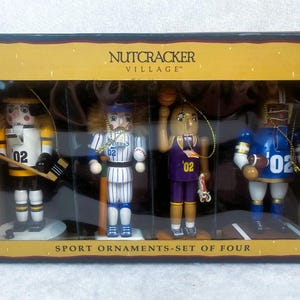 1999 Nussknacker Dorf 10-jähriges Jubiläum Sport Ornamente