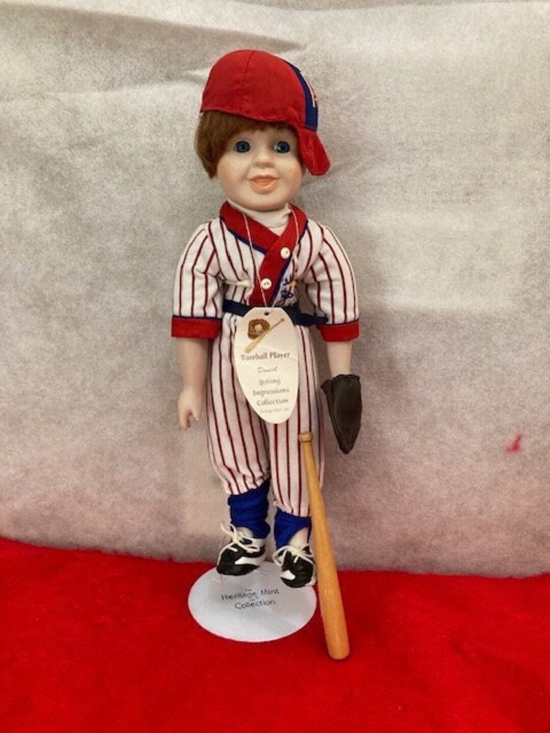 Vintage Porcelain Baseball Player Doll daniel From Heritage Mint