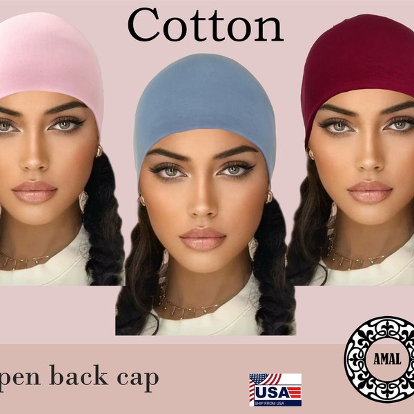 AMAL. Women's Cap Under Scarf. Cotton Islamic Hijab. USA. Model C1.