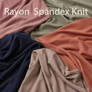 Soft Cotton Rayon Spandex Knit Fabric by the Yard, Taupe Beige Stretch Jersey, Lightweight Knit Fabric for Hijabs, Undercaps, Scarves, Tops
