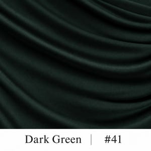 Lightweight Soft Polyester Spandex Jersey Knit Fabric, F-1 Dark Green #41