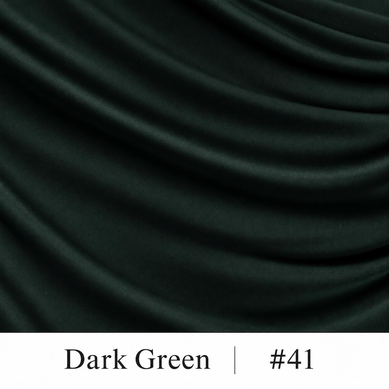 Lightweight Soft Polyester Spandex Jersey Knit Fabric, F-1 Dark Green #41