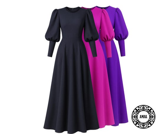 how to make a small dress fit you Fitted Long Square Neck Dress with Slit by Poly USA 8376 – ABC Fashion main image 1