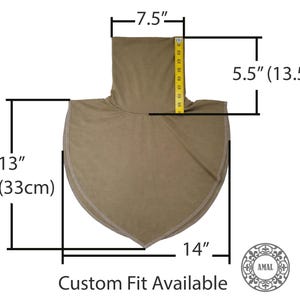 AMAL Design Mock Turtleneck Dickey for Women, Layering Neck Collar Insert, Modest Undershirt Collar, Fake Collar for Dresses & Sweaters image 5