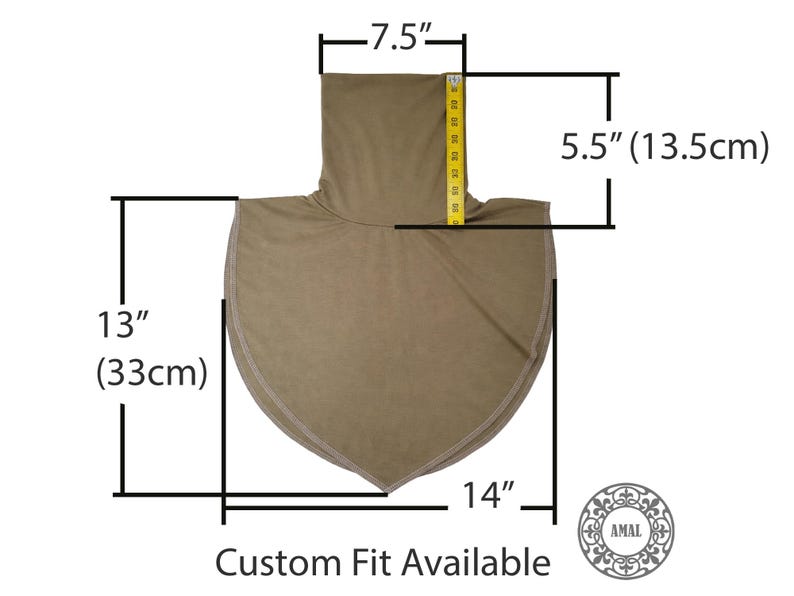 AMAL Design Mock Turtleneck Dickey for Women, Layering Neck Collar Insert, Modest Undershirt Collar, Fake Collar for Dresses & Sweaters image 5