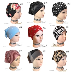 AMAL Cap For Women Under Scarf Cotton & Polyester Islamic Hijab Fast Shipping USA