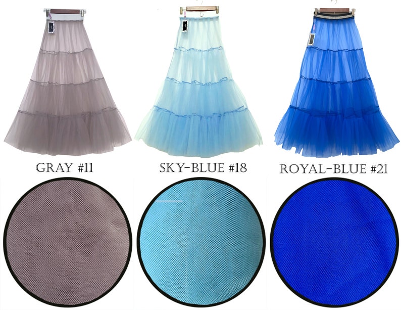 AMAL Petticoat Skirt Retro Dress 36 or 92 cm. Vintage Dress Petticoats. Long Skirt Women Floor.USA image 4