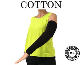 AMAL. Sleeves to Cover Arms for Women and Man. USA. Fast Shipping. Colors. COTTON. Model B-6.1