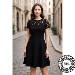 Elegant Black Petite Dresses