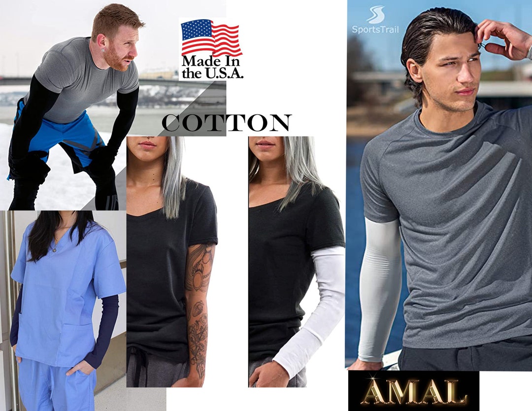 Thermal Arm Sleeves, Unisex Rib Knit Arm Warmers for Men and Women Etsy