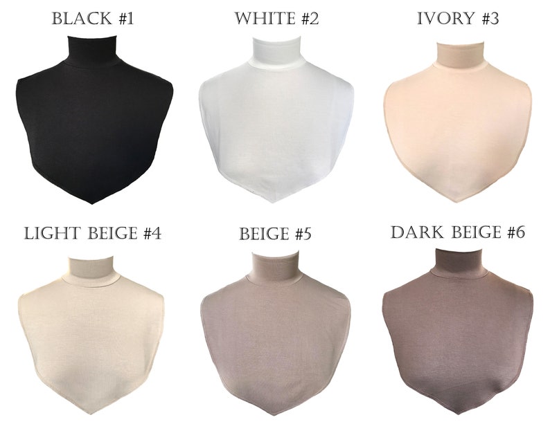 AMAL Fake Collar Body Extensions Neck Cover Under Top USA image 2