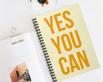 YES YOU CAN - Spiral Notebook - Ruled Line