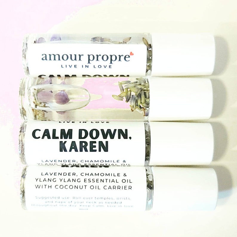 Calm Down, Karen Essential Oil Blend 10ml Lavender, Ylang Ylang and Chamomile Relax and Chill Great gift idea image 1