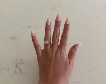 Sterling Silver Art Deco Round-Cut Engagement Ring