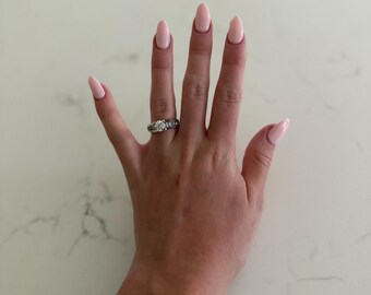 Sterling Silver Round CZ Solitaire Engagement Ring