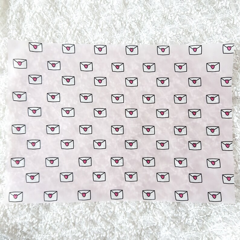 Digital Vellum Paper Love Letters . Printable Vellum / Digital Etsy