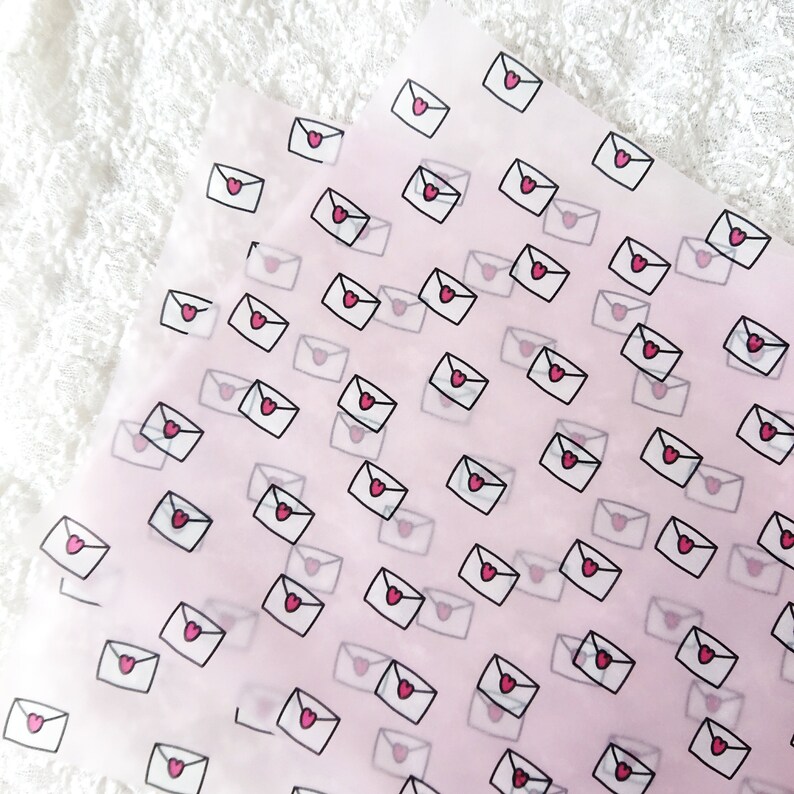 Digital Vellum Paper Love Letters . Printable Vellum / Digital Etsy
