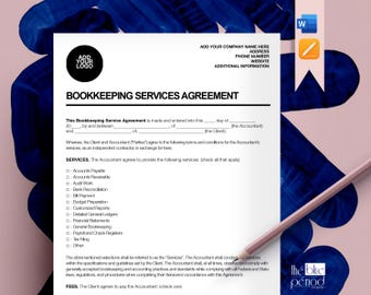 Editable Bookkeeping Services Agreement