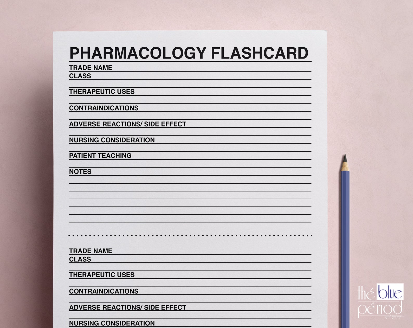 printable-pharmacology-flashcard-template-plus-notes-sheet-etsy