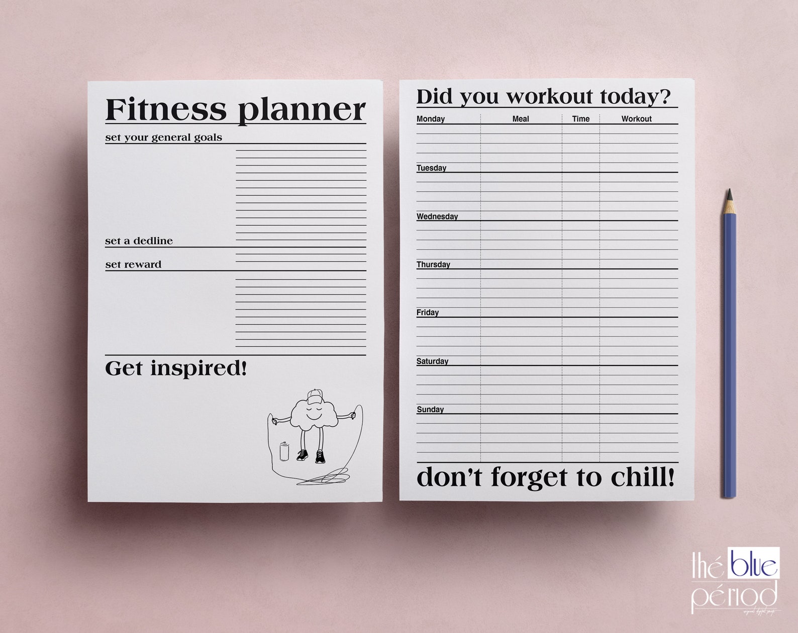 Printable Fitness Spreadsheet Workout Sheets 2022 Health Etsy