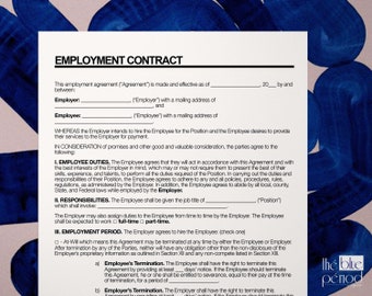 employment contract etsy