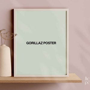 Gorillaz Poster, Gorillaz Wall Art