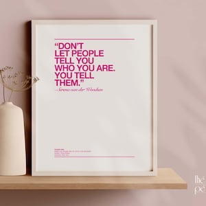 Gossip Girl Poster, Serena van der Woodsen Quote Wall Art