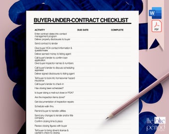 Under Contract Buyer Template Etsy Under Contract Buyer Template Etsy