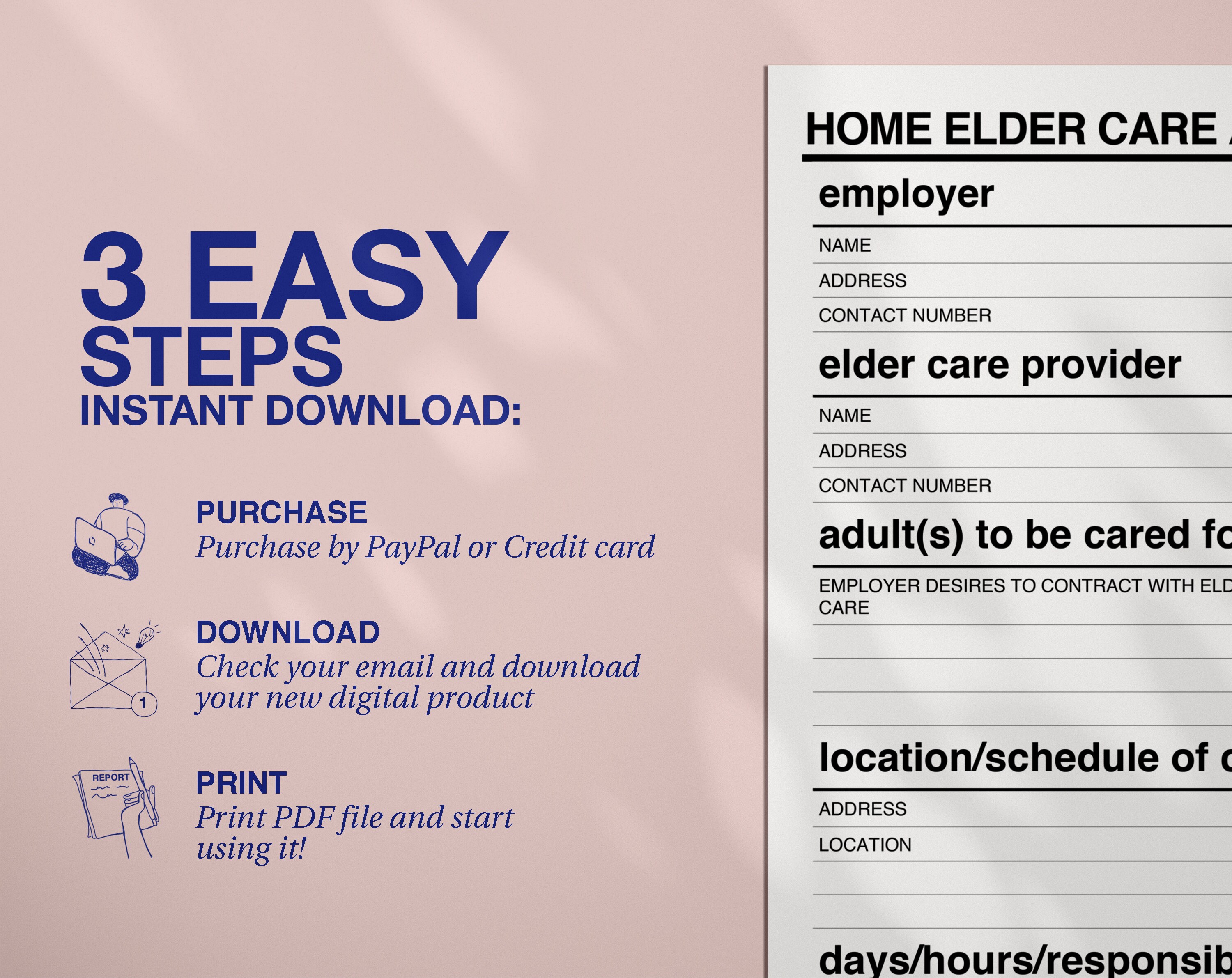 Home Elder Care Agreement Template Printable Home Health Care Contract Home Elder Care Agreement Template Printable Home Health Care Contract