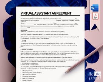 Editable Virtual Assistant Contract