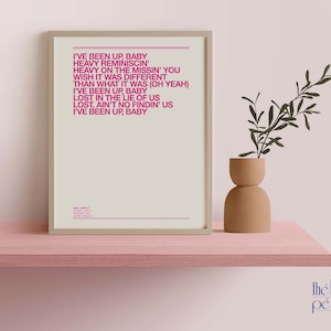 SZA Poster, SZA I Hate You Digital Wall Poster