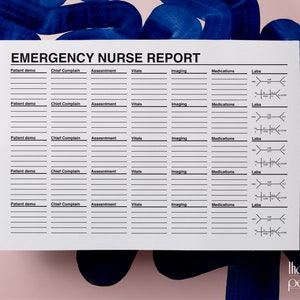 Nurse Report Sheet