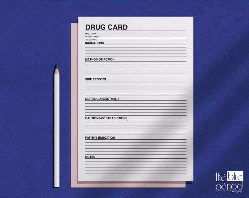 Pharmacology Printable Drug Cards - Il 794xN.3219667920 Sdt3