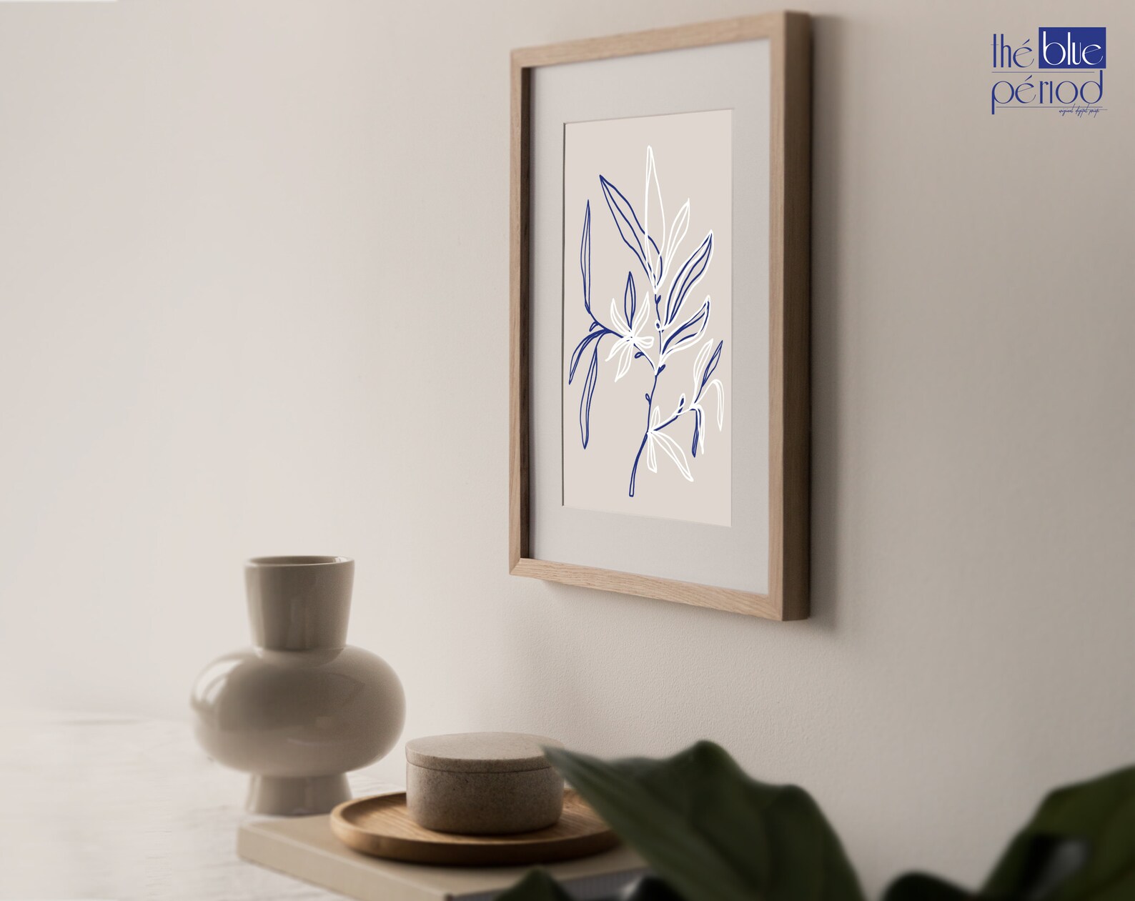 Blue Wall Art Blue Wall Decor Abstract Abstract Digital | Etsy