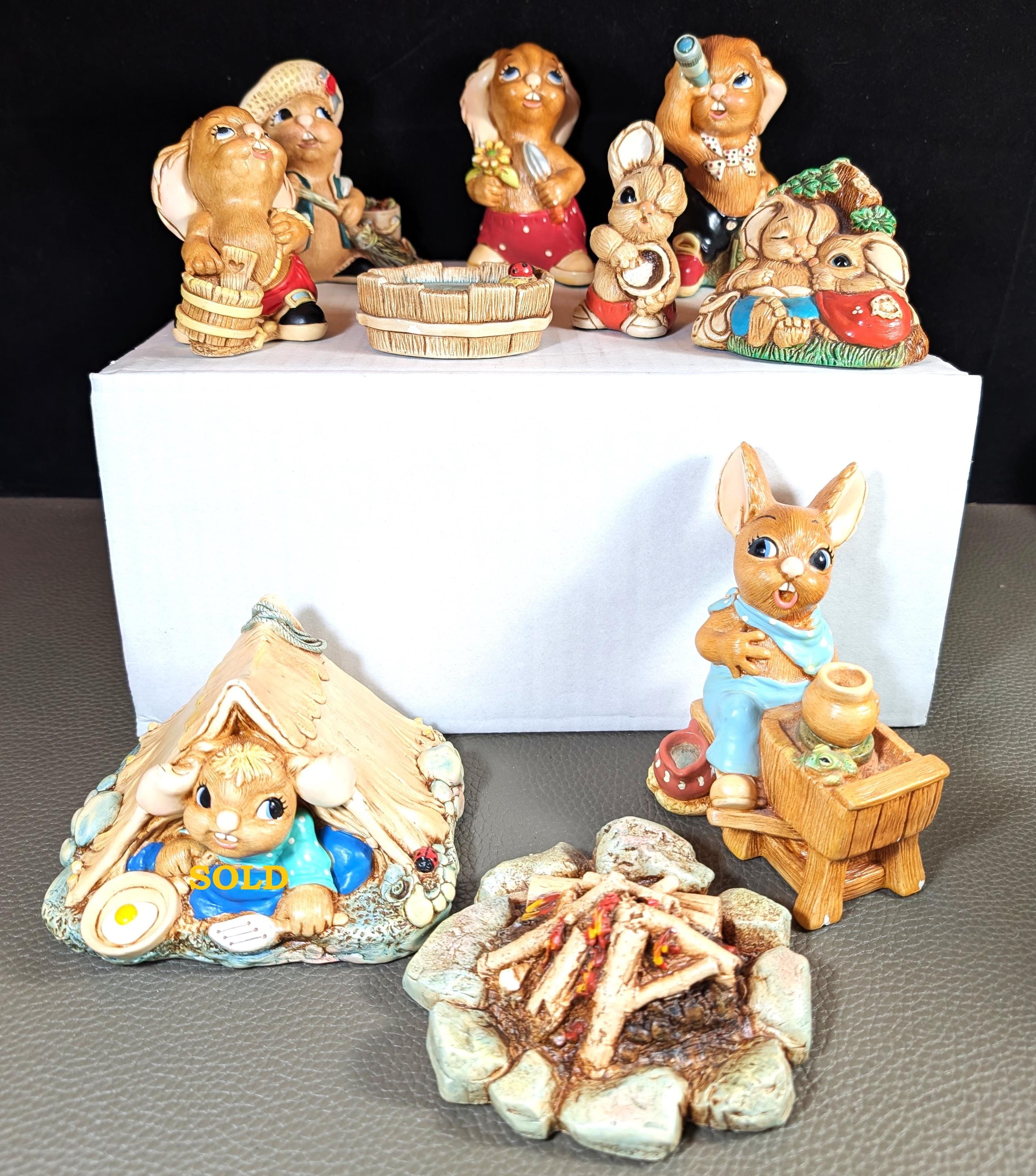 Pendelfin（ペンデルフィン） の陶器フィギュア　3体セット Pendelfin Bunny - Etsy
