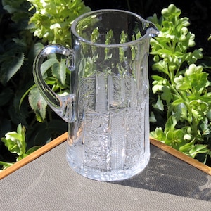 Bohemian Crystal Water, Sangria or Ice Tea or Lemonade jug - so elegant