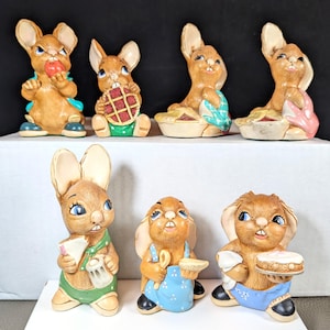 HUNGRY PenDelfin rabbits, vintage FEB