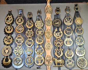 5 medallion brass horse straps, OCT. updated